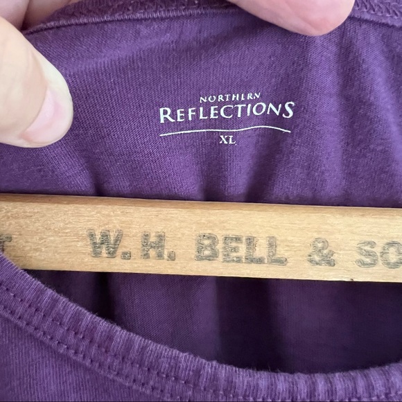 Northern Reflections Purple Butterfly T-Shirt Size XL - Picture 6 of 7